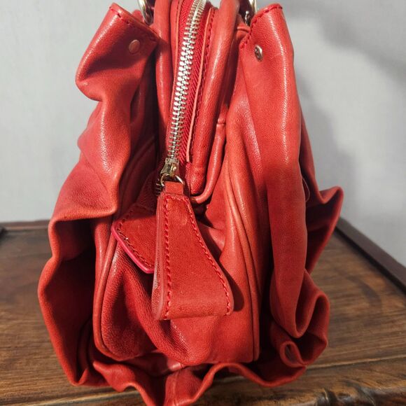 NWOT Roxbury Leather Bag Rosette Ruffle with Crossbody Strap Scatchel Loud - Picture 5 of 11